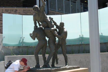 Road to Omaha statue: Brian O'Connor's monument